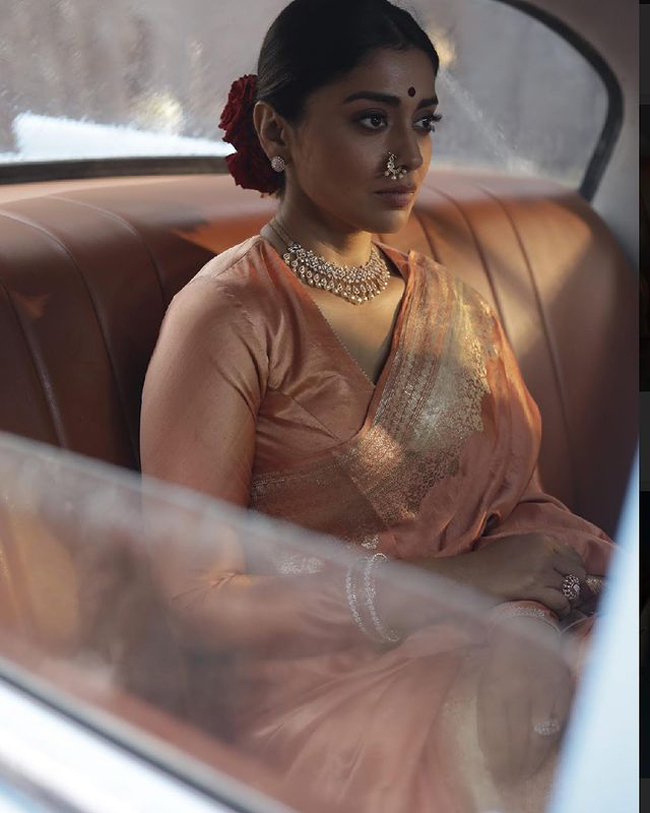 Shriya Saran Pulls Of The Vintage Fashion